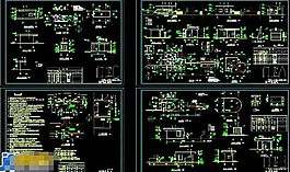 門衛(wèi)建筑cad施工圖紙