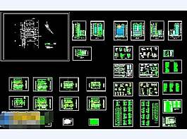 三星級賓館整套cad建筑施工設計圖紙