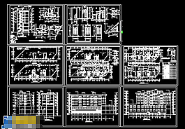 商住樓結(jié)構(gòu)建筑cad施工圖紙