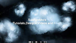 在云層中隱藏的文字移動動畫AE模板