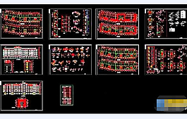 經(jīng)典多層大戶型住宅樓建筑cad施工圖