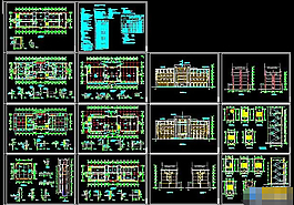 某辦公樓建筑cad施工方案設(shè)計圖