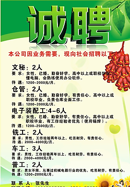 招聘海報(bào)圖片
