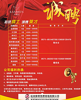 招聘海報圖片
