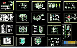 部隊宿舍樓建筑設計詳細cad施工圖紙