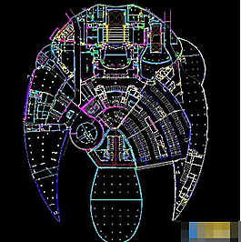 文化藝術(shù)中心建筑整套cad施工設計圖紙