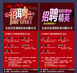 招聘展架圖片