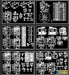 秀山花園高層住宅樓建筑設(shè)計(jì)cad施工圖