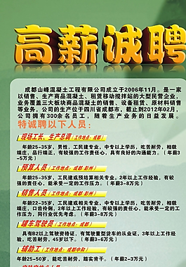 招聘海報圖片
