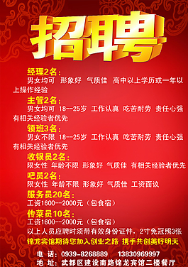 酒店招聘圖片