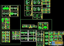 單身公寓樓建筑cad方案圖紙