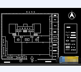 某工廠工程施工平面布置cad設計圖