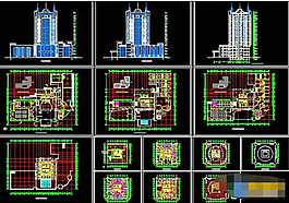 一套五星级酒店设计cad方案图纸