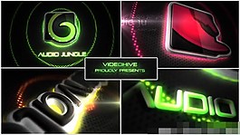超酷霓虹燈Logo演繹動(dòng)畫AE模板