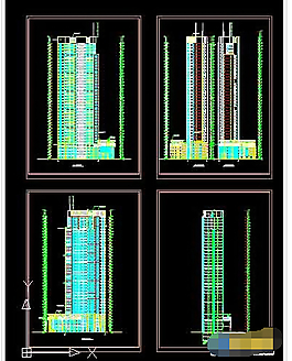 某高層公寓樓建筑cad施工圖