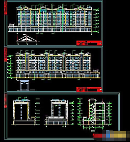 某市凤凰城住宅楼cad施工图