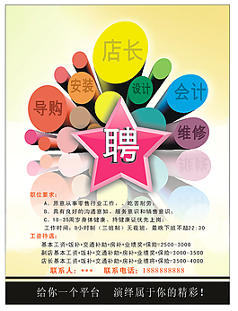 創(chuàng)意招聘海報(bào)