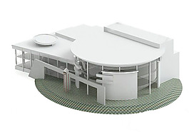 白色现代别墅3d模型