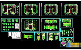 某四層廠房建筑詳細(xì)cad施工設(shè)計(jì)圖