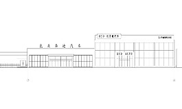 某市比亞迪汽車4s店建筑cad設計圖帶