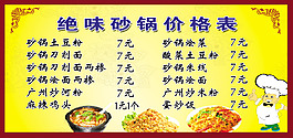 價格表