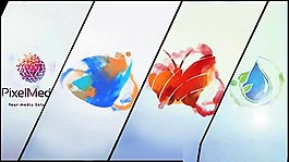 迷你水墨变幻Logo演绎动画AE模板