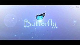 蝴蝶飛舞特效logo展示AE模版