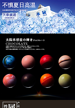 星球巧克力詳情頁