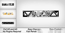 現代公司的標志logo動畫AE模版