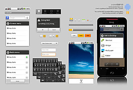 安卓2.2程序界面PSD素材