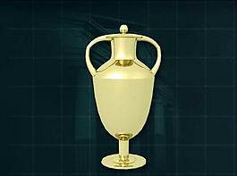 現代風格獎杯3d模型