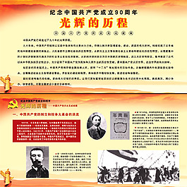 黨光輝歷程展板