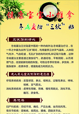 三伏貼展架