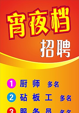 宵夜檔招聘