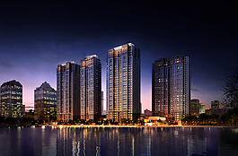 建筑夜景圖片