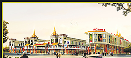 商業(yè)廣場(chǎng)效果圖圖片