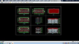 某大學高校宿舍cad建筑方案圖紙