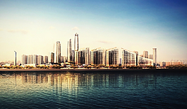 海濱都市圖片