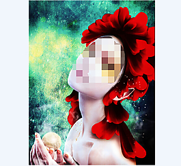 鬼魅妖艷容顏如此簡單