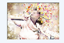 花卉拼贴展现梦幻艺术