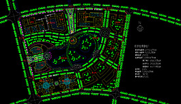 公園廣場 某綜合區總平面景觀設圖片