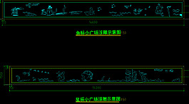 公園景觀 廣場(chǎng)浮雕示意圖圖片