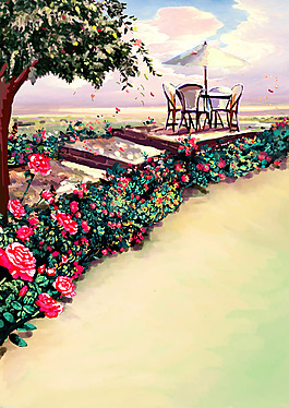 手繪花園