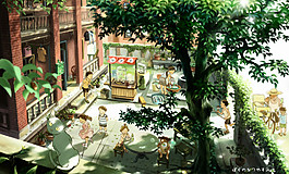動漫背景壁紙