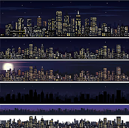 城市夜景圖片