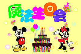 兒童生日會活動海報