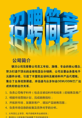 招聘海報圖片
