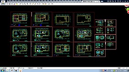 整套复式楼建筑cad施工设计图纸