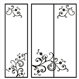 移門(mén)花紋圖片