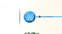 簡單干凈的logo片頭AE模板